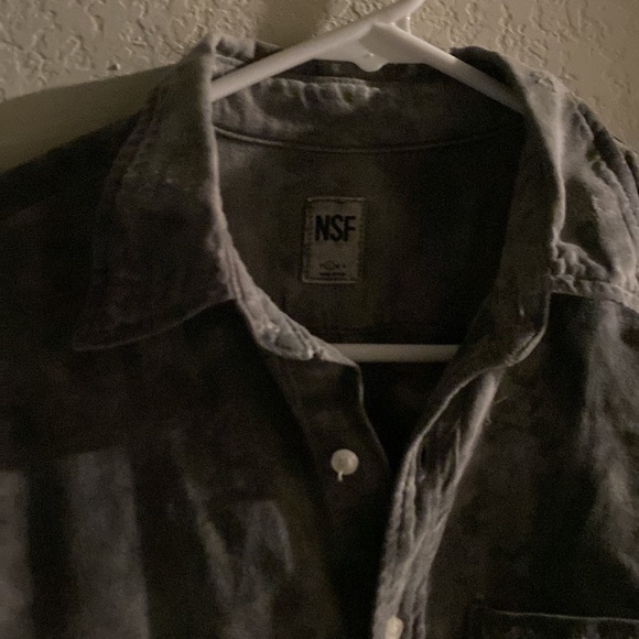 NSF 100% cotton button down size small men women flannel - Picture 4 of 10